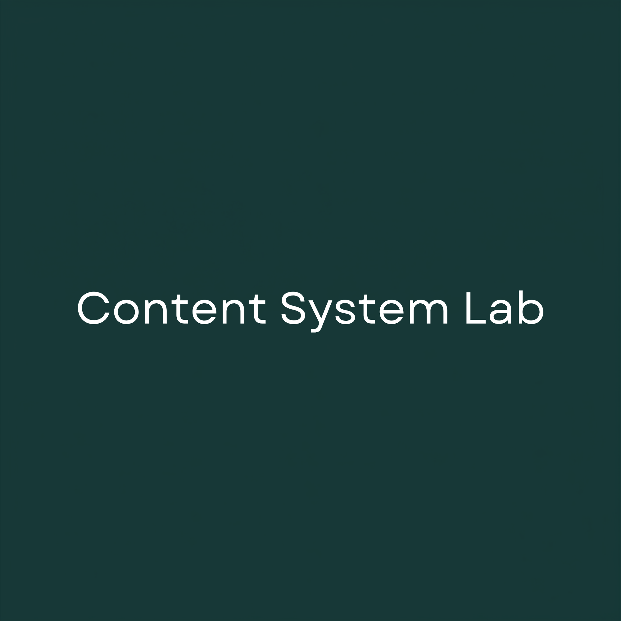 Content System Lab